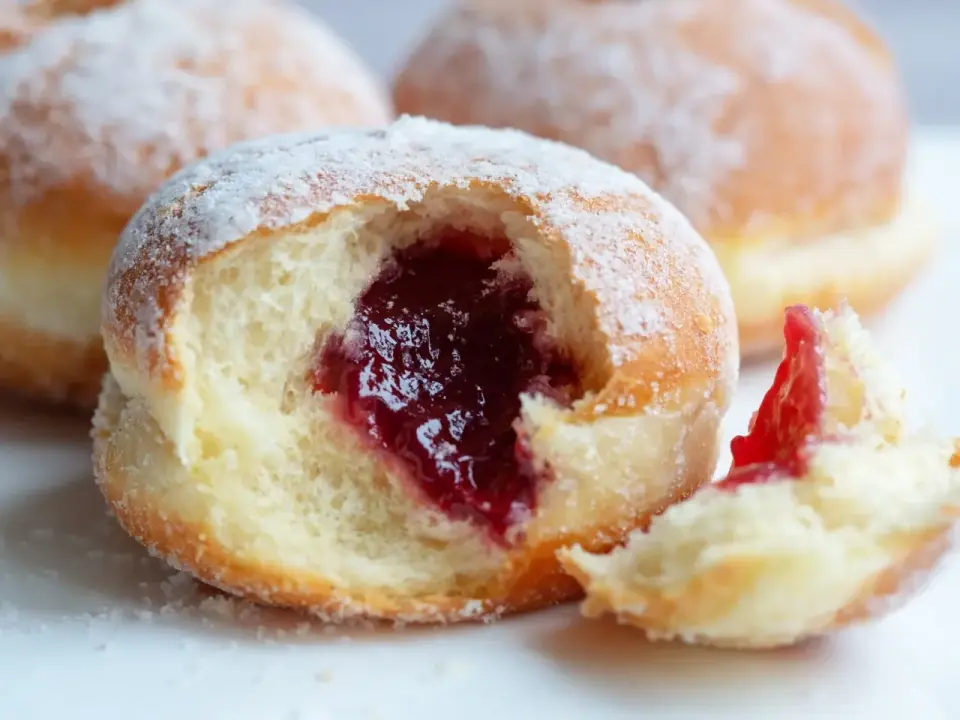Fit pączki pieczone - przepis na puszysty, lekki deser